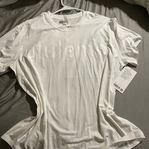 Lululemon white all yours logo tee